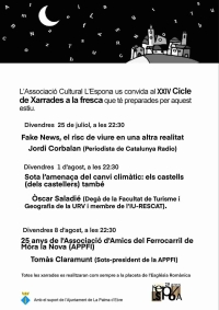 XXIV Cicle de xarrades a la fresca (2025)